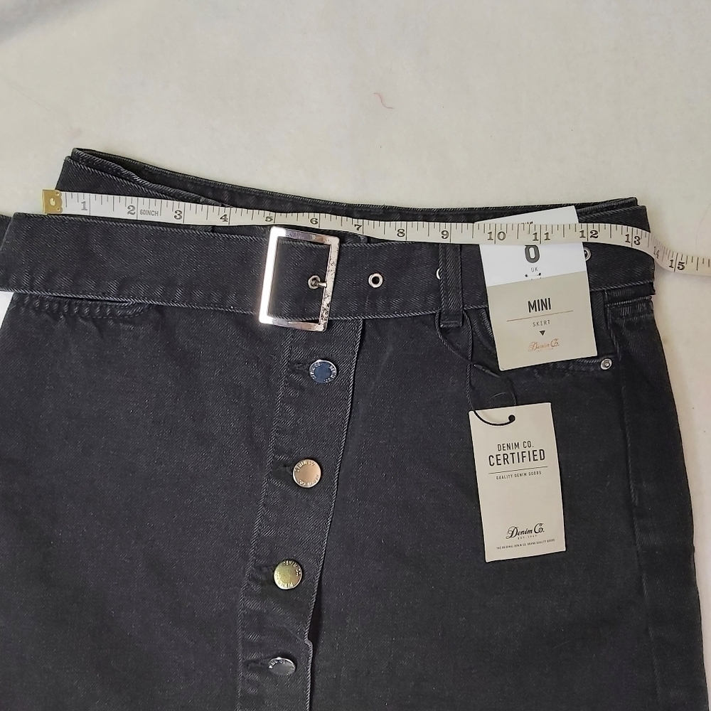 𝅺DENIM &‎ Co Denim Belted Mini Skirt - Picture 5 of 7